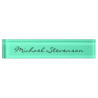 Blue Attractive Charming Business Desk Name Plate