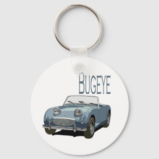 Blue Austin Healey Sprite Schlüsselanhänger