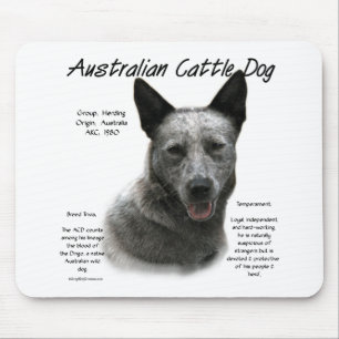 Blue Australian Cattle Dog History; Blue ACD Mousepad
