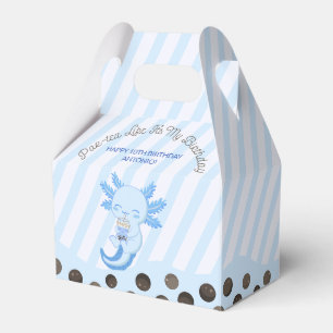 Blue Axolotl Bubble Boba Tea Par Tee Jungen Geburt Geschenkschachtel
