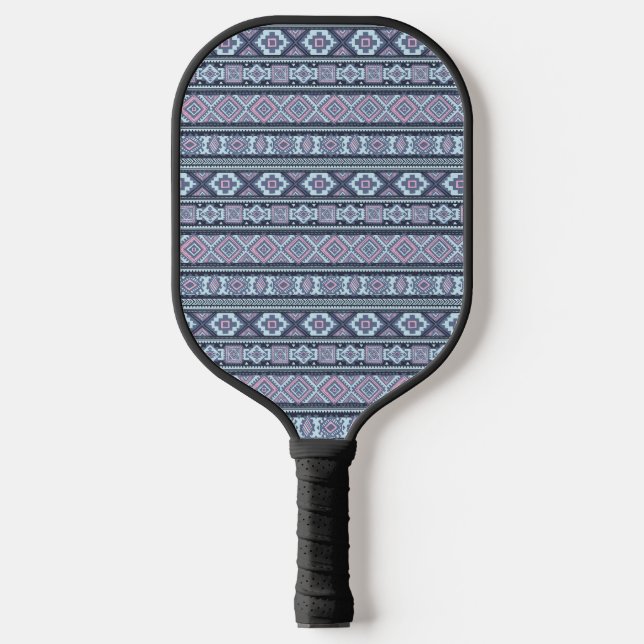 Blue Aztec entworfen Pickleball Schläger (Vorderseite)
