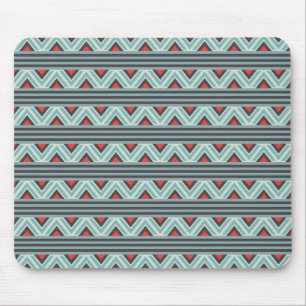 Blue Aztec Streifen Mousepad