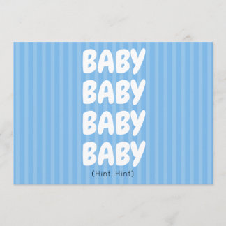 Blue Baby Announccard Ankündigung