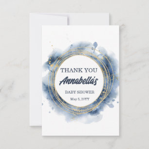 Blue Baby Boy Dusche Danke Karte