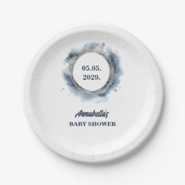 Blue Baby Boy Dusche Pappteller