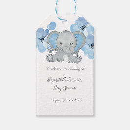 Blue Baby Boy Elephant Baby Dusche Blume Ballon Geschenkanhänger