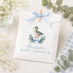 Blue Baby Boy Mallard Duck Baby Duck Geschenktütchen