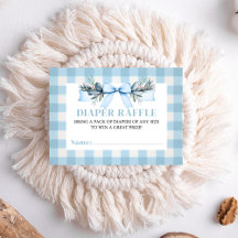 Blue Baby Boy Mallard Duck Diaper Raffle