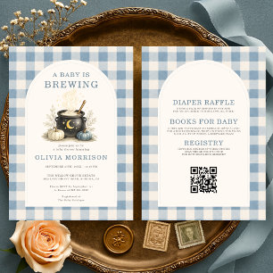 Blue Baby braut Halloween Baby Boy Shower Einladung