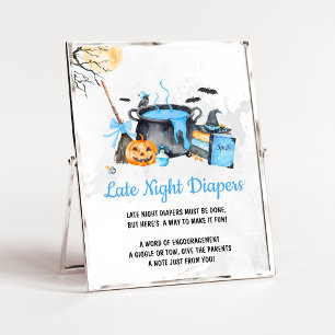 Blue Baby braut Hexe mit nächtlichen Windeln Poster