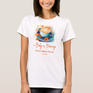 Blue Baby braut Kaffee - Babyparty für werdende Mü T-Shirt