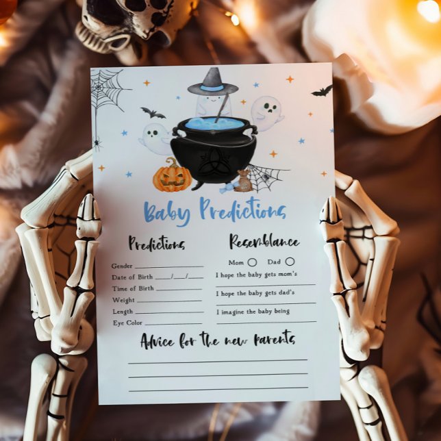 Blue Baby bricht Baby Predictions Game (Baby is Brewing Baby Shower Baby Predictions Game )