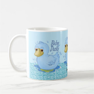 Blue Baby Ducky Kaffeetasse