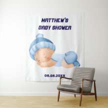 Blue Baby Dusche, Baby Boy Party Hintergrund