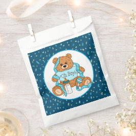 Blue Baby Dusche Oh Boy Teddy Bear Geschenktütchen
