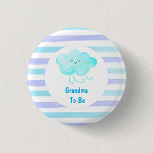 Blue Baby Dusche Oma zum Knopf Button