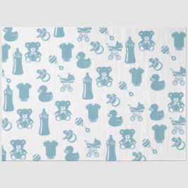 Blue Baby Dusche Seidenpapier