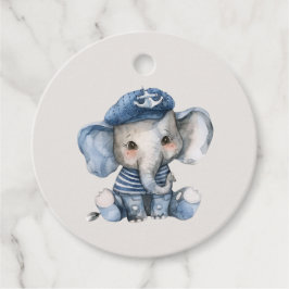 Blue Baby Elephant Baby Dusche Geschenkanhänger