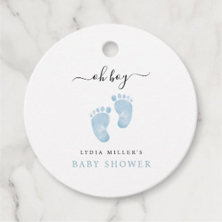 Blue Baby Feet Baby Dusche Begrüßung Baby Baby Boy Geschenkanhänger