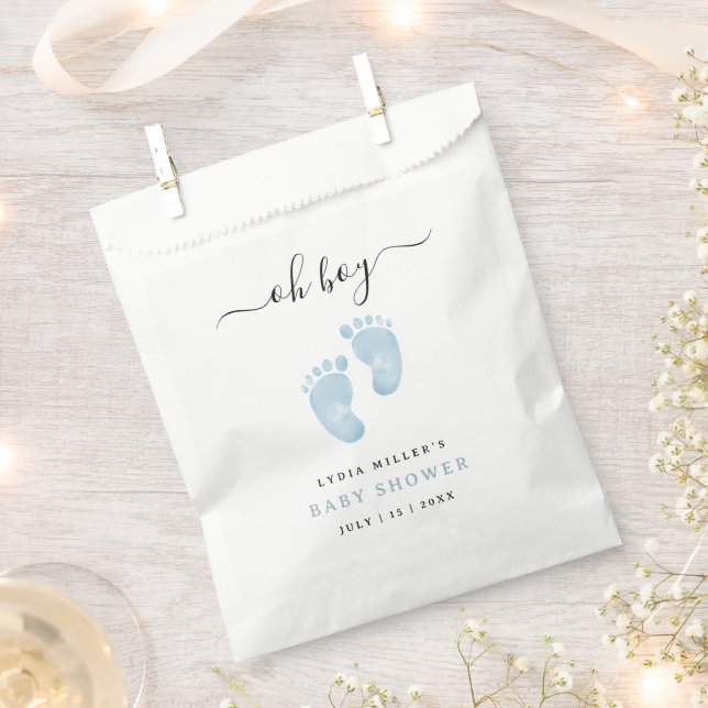 Blue Baby Feet Baby Dusche Begrüßungs Baby Boy Geschenktütchen (Ausgeschnitten)