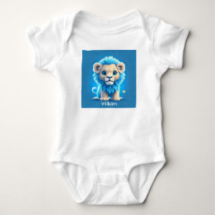Blue Baby Lion für Löwenliebhaber Strampler