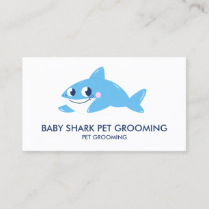 Blue Baby Shark Fish Visitenkarte
