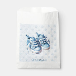 Blue Baby Shoes Favor Bag Geschenktütchen