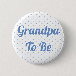 Blue Baby Shower Button für Opa