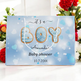 Blue Baby Shower Herzstück Geschenktasche Große Geschenktüte