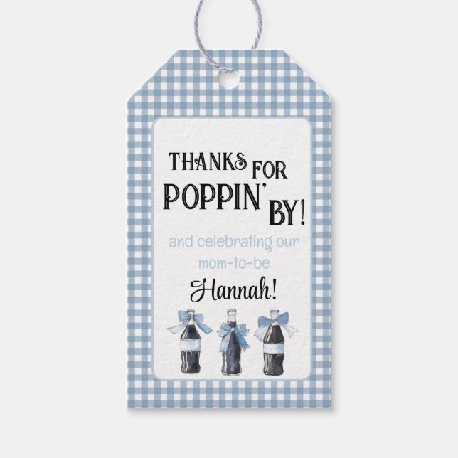 Blue Baby Soda Ready to POP  Geschenkanhänger (Vorderseite)