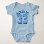 Blue Baby | Sports Jersey Design Baby Strampler<br><div class="desc">Blue Baby | Sports Jersey Design - Baby Sports Bodysuit</div>
