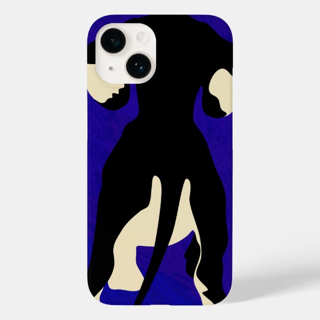 Blue Background Case-Mate iPhone 14 Hülle (Rückseite)