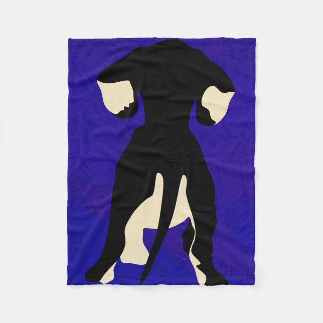 Blue Background Fleecedecke (Vorderseite)