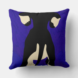 Blue Background Kissen