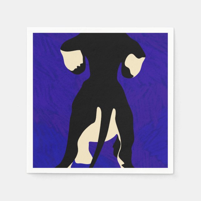 Blue Background Serviette (Vorderseite)