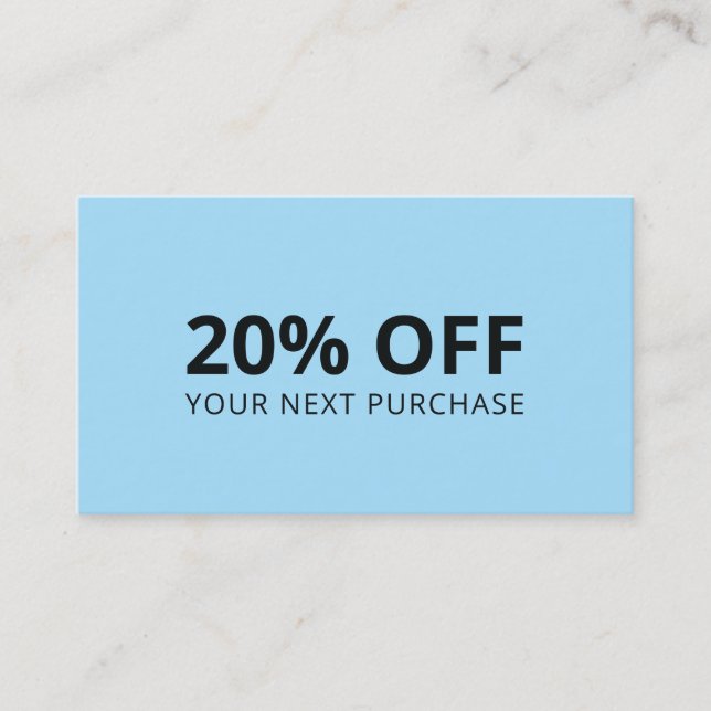 Blue Background Visitenkarte (Vorderseite)