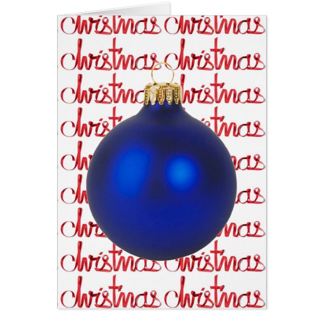 Blue Ball Weihnachtsdekoration Red Ribbon Holiday (Vorne)
