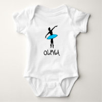 Blue Ballerina Tutu Personalisiert Ballet Tanz