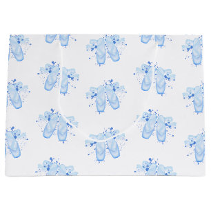Blue Ballet Birthday Pointe Shoes Große Geschenktüte