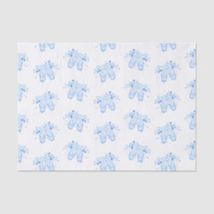 Blue Ballet Birthday Pointe Shoes Seidenpapier
