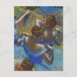 Blue Ballet Dancers Edgar Degas Postkarte