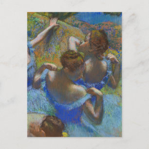 Blue Ballet Dancers Edgar Degas Postkarte