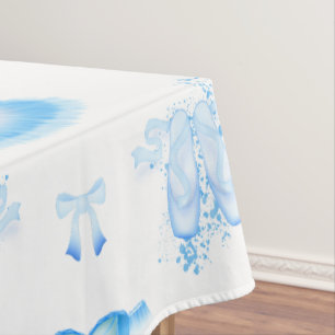 Blue Ballet Geburtstag Tutu & Pointe Schuhe Tischdecke