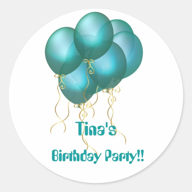 Blue Ballon Stickers (Vorderseite)