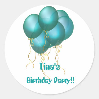 Blue Ballon Stickers