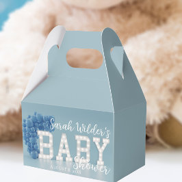 Blue Balloon Arch Baby Showbox Geschenkschachtel