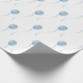 Blue Balloon Gift Wrapping Paper - Papier cadeau