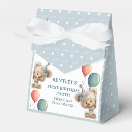 Blue Balloon Hedgehogs Celebration Geschenkschachtel