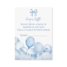 Blue Balloons Babydusche Windelwanne
