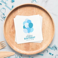 Blue Balloons Happy Birthday